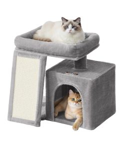 Small Cat Tree with Scratching Ramp