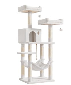 Multi Level Cat Tree Tower with Plush Condo and Scratching Posts