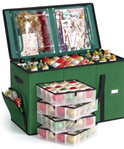 Divided festive ornament storage