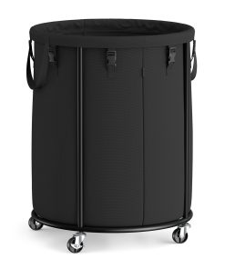 Rolling Laundry Hamper with Steel Frame and Removable Liner