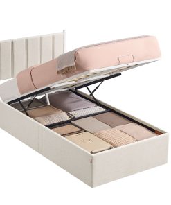 VASAGLE Lift Up Storage Bed Frame Twin Size. Hydraulic Platform Bed