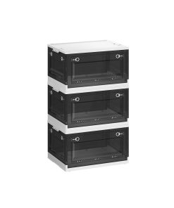 Stackable Storage Bins with Lids and Wheels