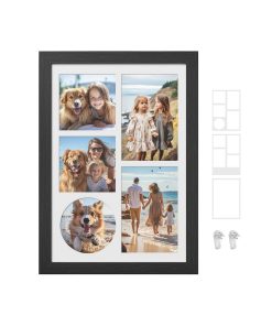 A4 Picture Frame with Mats for Wall Decor