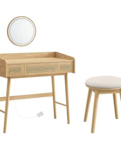 SONGMICS HOME Vanity Table Set. Makeup Stool. Dressing Table