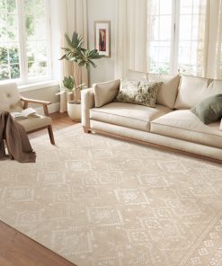 SONGMICS HOME Area Rug. 8x10 ft Rug for Bedroom. Non-Slip Carpet. Home Decor. for Living Room. Machine Washable