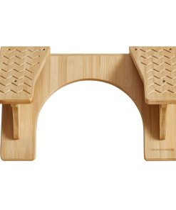 Adjustable Poop Stool with Non-Slip Grooves