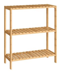 3-Tier Multifunctional Bamboo Storage Shelf
