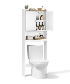 Over The Toilet Storage Cabinet. Bathroom Storage Cabinet with Doors