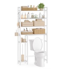 Over the Toilet Storage Shelf with Toilet Paper Holder