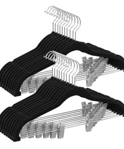 Velvet Pants Hangers with Clips