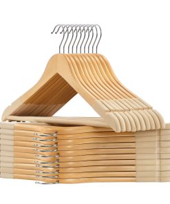 Wooden Hangers with Velvet Surface