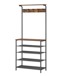 Hall Tree with Shoe Bench