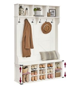 Liry Collection - Hall Tree with Bench and Shoe Storage