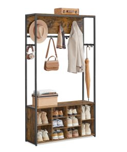 Hall Tree with Bench and Shoe Storage