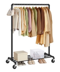 Clothes Rail on Wheels Max. Load 198 lb