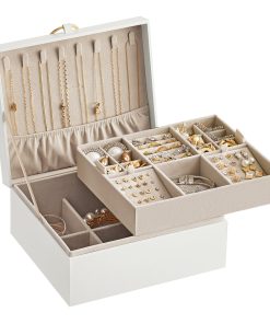 2-Layer Jewelry Box with Handle