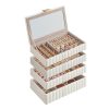 ANAH Collection - Stackable Jewelry Box with Mirror