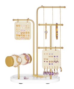Jewelry Stand with 4 Hanging Rods