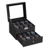 2-Layer Synthetic Leather Watch Box