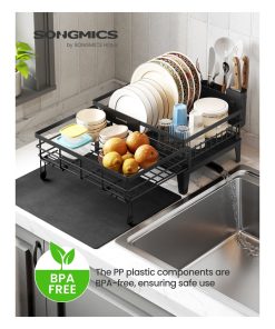 Dish Kitchen Dish Rack with Drainboard