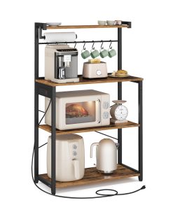 VASAGLE BARNET Collection - Kitchen Bakers Rack with Power Outlet