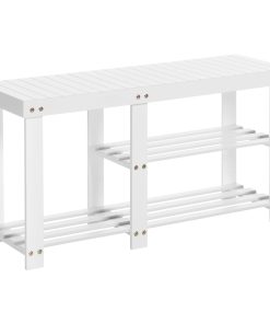 Bamboo Shoe Bench for Boots