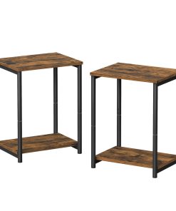 Two tier side tables set for living room and bedroom