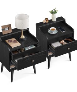 Bedside Tables with Hidden Drawers