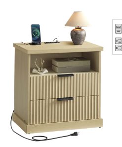 MAXE Collection - Nightstand with Charging Station