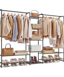 72 Inch Large Portable Closet with Shelves