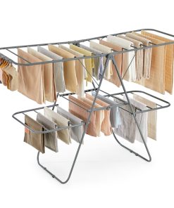 Clothes Drying Rack. Foldable 2-Level Laundry Drying Rack