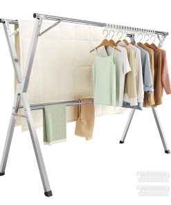 52.4-78.7 Wide Extendable Clothes Drying Rack