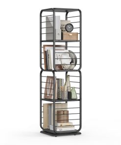 VASAGLE 4-Tier Rotating Bookshelf