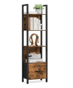 5-Tier Book Shelf with Drawer
