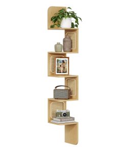 5-Tier Wall-Mounted Corner Shelf