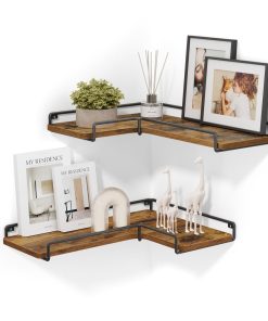 Set of 2 Corner Floating Shelves