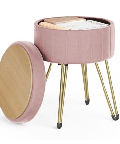 Giana Collection - Small Ottoman Stool with Storage