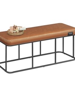 EKHO Collection - Ottoman Bench. Synthetic Leather
