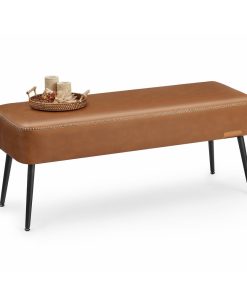 EKHO Collection - Ottoman Bench with Steel Legs