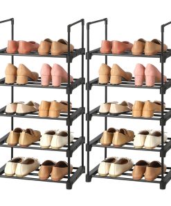 Set of2 5-Tier Shoe Racks
