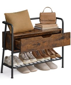 Shoe Storage Bench with Drawer
