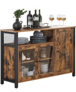 Daxton Collection - Buffet Cabinet with Transparent Doors