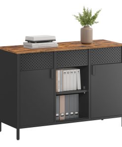 Bravon Collection - Metal Cabinet with 2 Doors