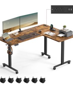 Corner Desk with Power Outlets