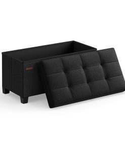 SONGMICS Storage Ottoman. Bedroom Bench with Storage. Foot Stool