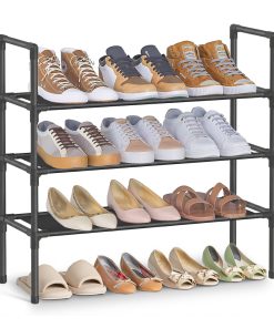 3-Tier Shoe Rack. Shoe Storage for Hallway Closet. Slim and Space-Saving