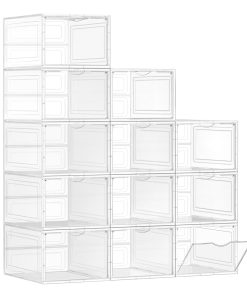 Clear Shoe Boxes. up to US Size 13
