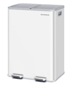 30L x 2 Trash Bin. Dual Pedal. Soft-Close. Stainless Steel. 15 Liners
