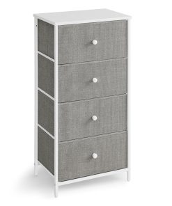 4 Bedroom Fabric Dresser Metal Frame Small Chest of Drawers