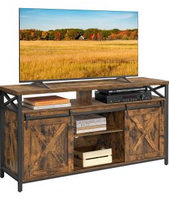 Daxton Collection - Industrial TV Stand for 65 TV with Adjustable Shelves